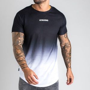 GK GRADIENT T-SHIRT - BLACK